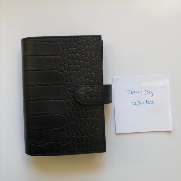 Gillio Firenze Mini Mia Cara in Black Matte Croco - Picture 3 of 8